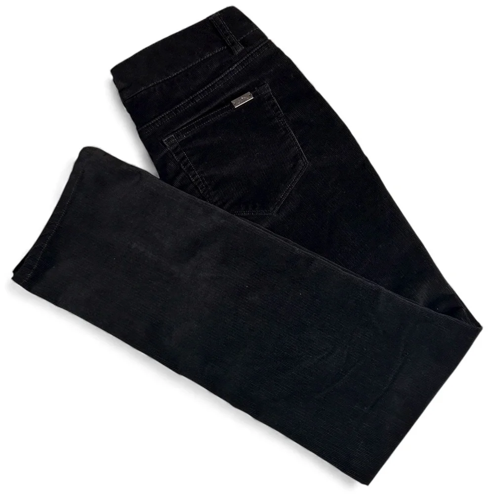L.L. Bean Favorite Fit Women's Black Corduroy Cord Jeans Pants Straight -Size 6 - Picture 6 of 6